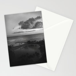 Black and White Hawaii Sunset Stationery Card