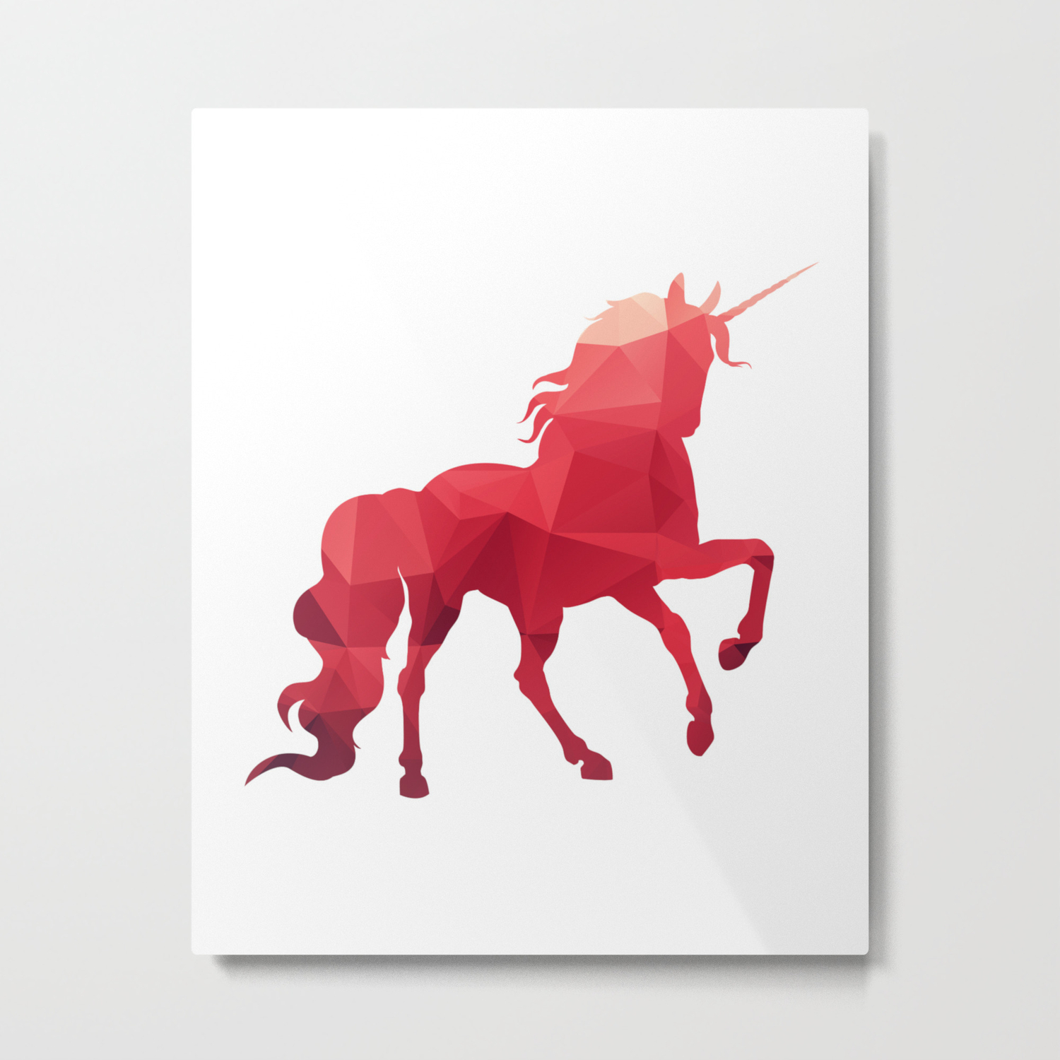 Unicorn Print Wall Art Decor Geometric Animal Print Minimalist