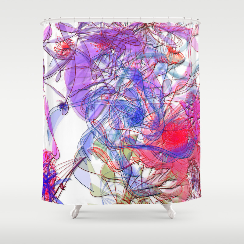It S Alive Naive 3d Space Wallart Shower Curtain By Softart4u