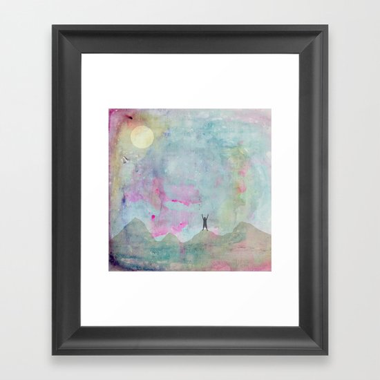Never Give Up Framed Art Print