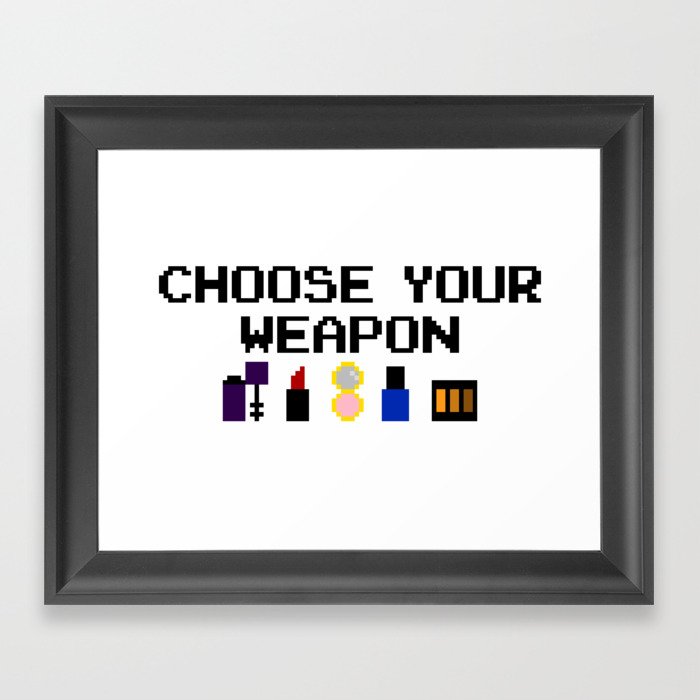 Lip-stick to Your Guns Framed Art Print