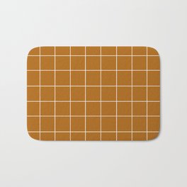 Grid (Golden Brown) Badematte