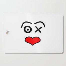 Love face heart Cutting Board