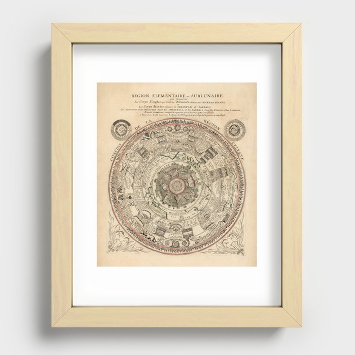 1696 Celestial Map Recessed Framed Print