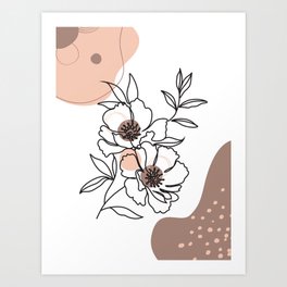 Abstract Floral Art Print