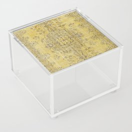 Oriental retro yellow carpet Acrylic Box