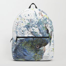 Watercolor Painting of Picture "Black Cockatoo" Backpack