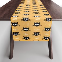 Cute black cat pattern Table Runner