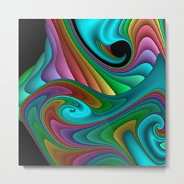 fractal squares -04- Metal Print