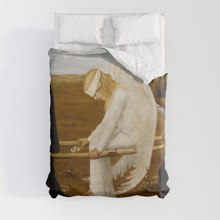 The Wounded Angel, 1903 by Hugo Simberg Duvet Cover