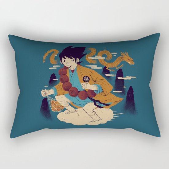 woodblockkakarot Rectangular Pillow