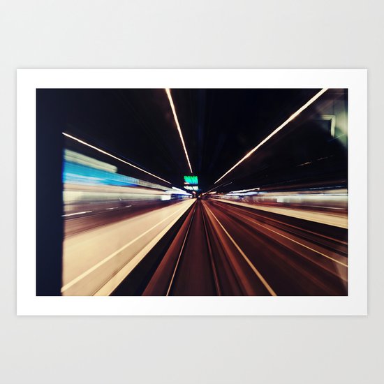 Rays. Art Print