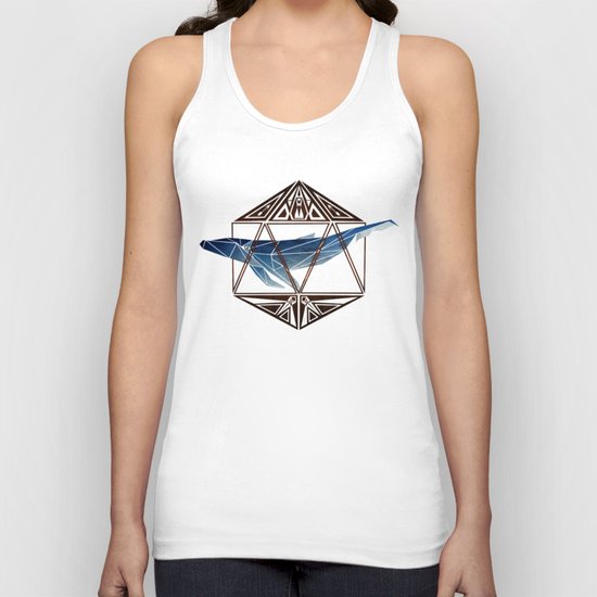 whale in the icosahedron Unisex Tank Top