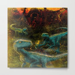 Jurassic World - Extinction - Aesthetic Design Metal Print
