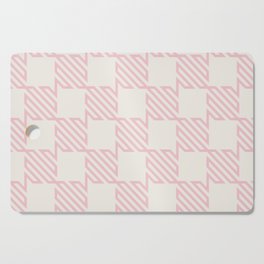 Pastel line square checkers Cutting Board