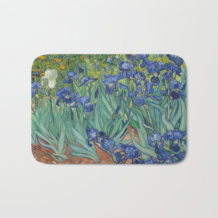 Irises, Vincent Van Gogh Bath Mat