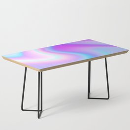Aesthetic Y2K Retro Psychedelic Pink Blue Purple Pastel Swirl Coffee Table