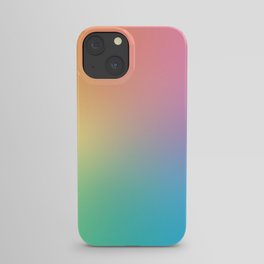 bright gradient rainbow iPhone Case