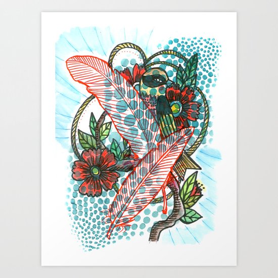 Birds of a feather Art Print