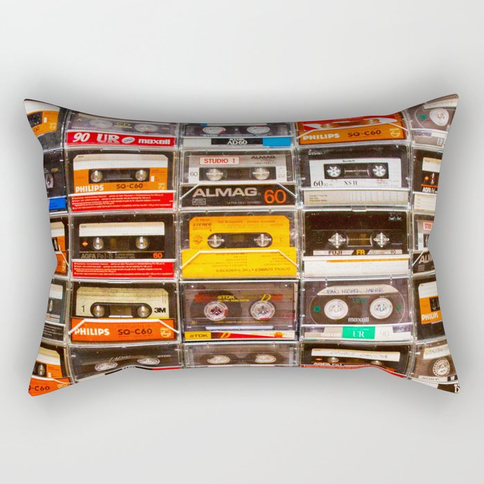 Something Nostalgic V - Music - Global Language #decor #society6 #buyart Rectangular Pillow