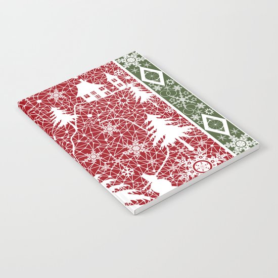 Winter. Christmas. Notebook