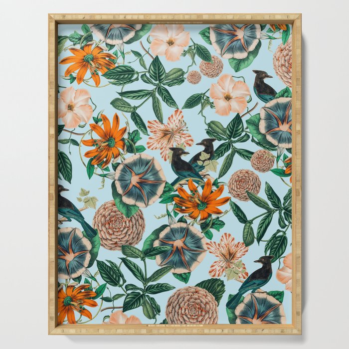 Forest Birds #nature #tropical Serving Tray