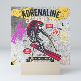 ADRENALINE EXTREME SKI  Mini Art Print