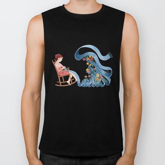 Knitting the spring Biker Tank
