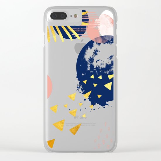 Abstract Clear iPhone Case