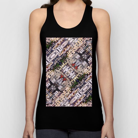 Scene of City Structures Unisex Tank Top