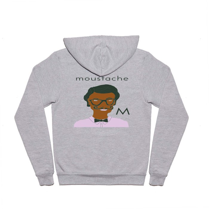 M is for Moustache Hoody