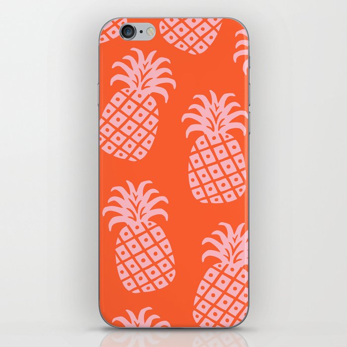 Pineapple Twist 343 Pink and Orange iPhone Skin