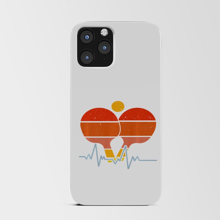 Table Tennis Ping Pong Heartbeat iPhone Card Case