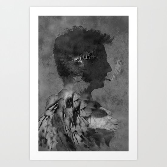 A tribute to Alain Bashung Art Print