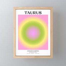 Taurus Gradient Print Framed Mini Art Print