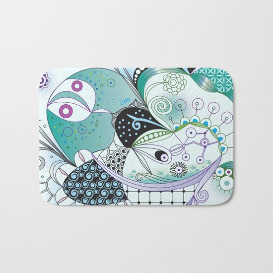 Winter tangle Bath Mat