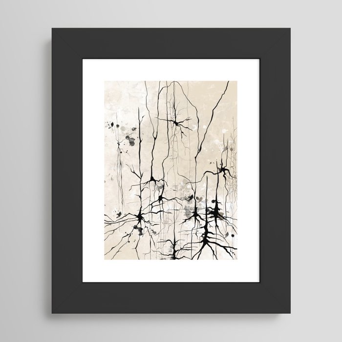 Neurons Framed Art Print