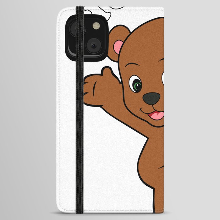 Happy Bear Cub  iPhone Wallet Case