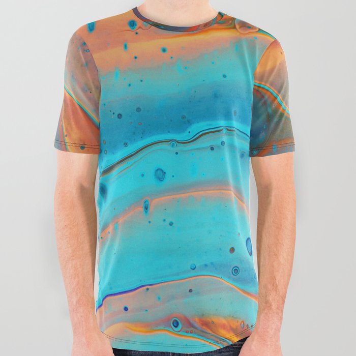 A Cool Wave All Over Graphic Tee