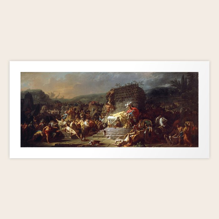 JacquesLouis David The Funeral Games of Patroclus Art Print by
