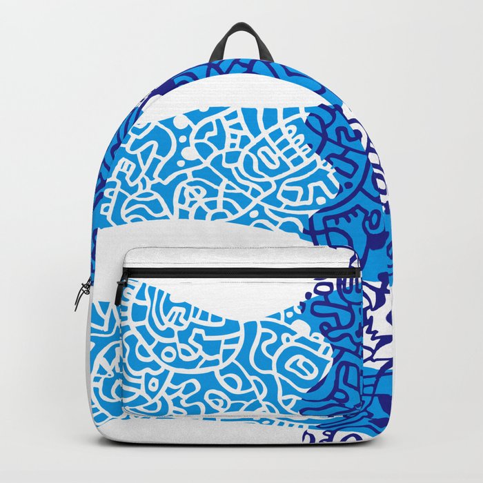 Water Cell Backpack | Drawing, Drawing, Lines, Blue, Cell, Ouma, Japanese, Japan, Cool, Sea