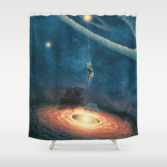 My dream house is in another galaxy Shower Curtain