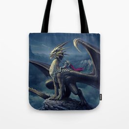 He and His Dragon Tote Bag