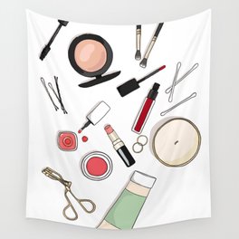 Beauty Routine Wall Tapestry