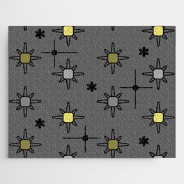 Atomic Sky Starbursts Multicolored Gray Yellow Jigsaw Puzzle