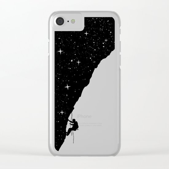 night climbing Clear iPhone Case