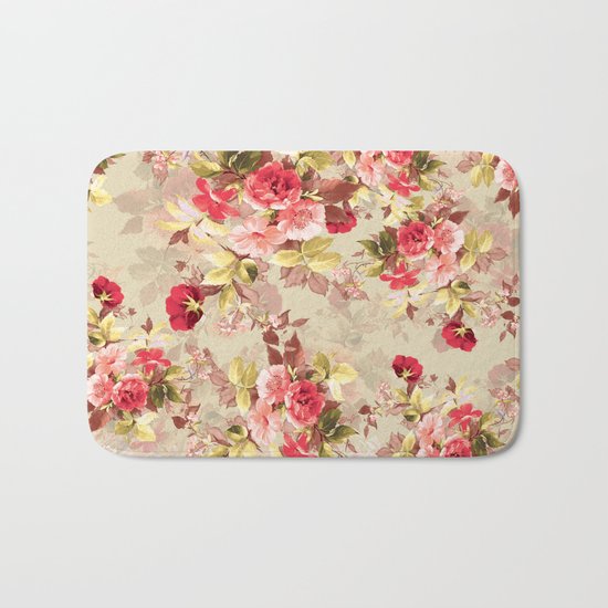 RED ROSE Bath Mat