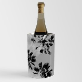 Black and White Palm Trees Wine Chiller