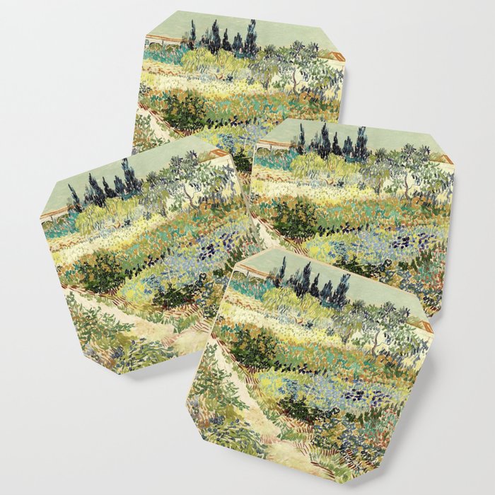 Vincent Van Gogh : Garden at Arles Coaster