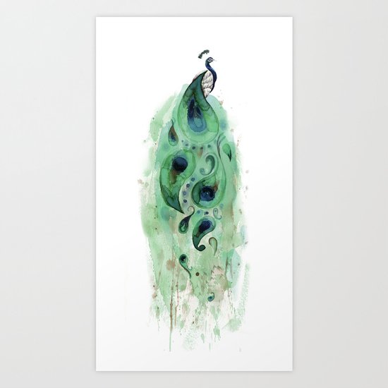 Peacock Art Print